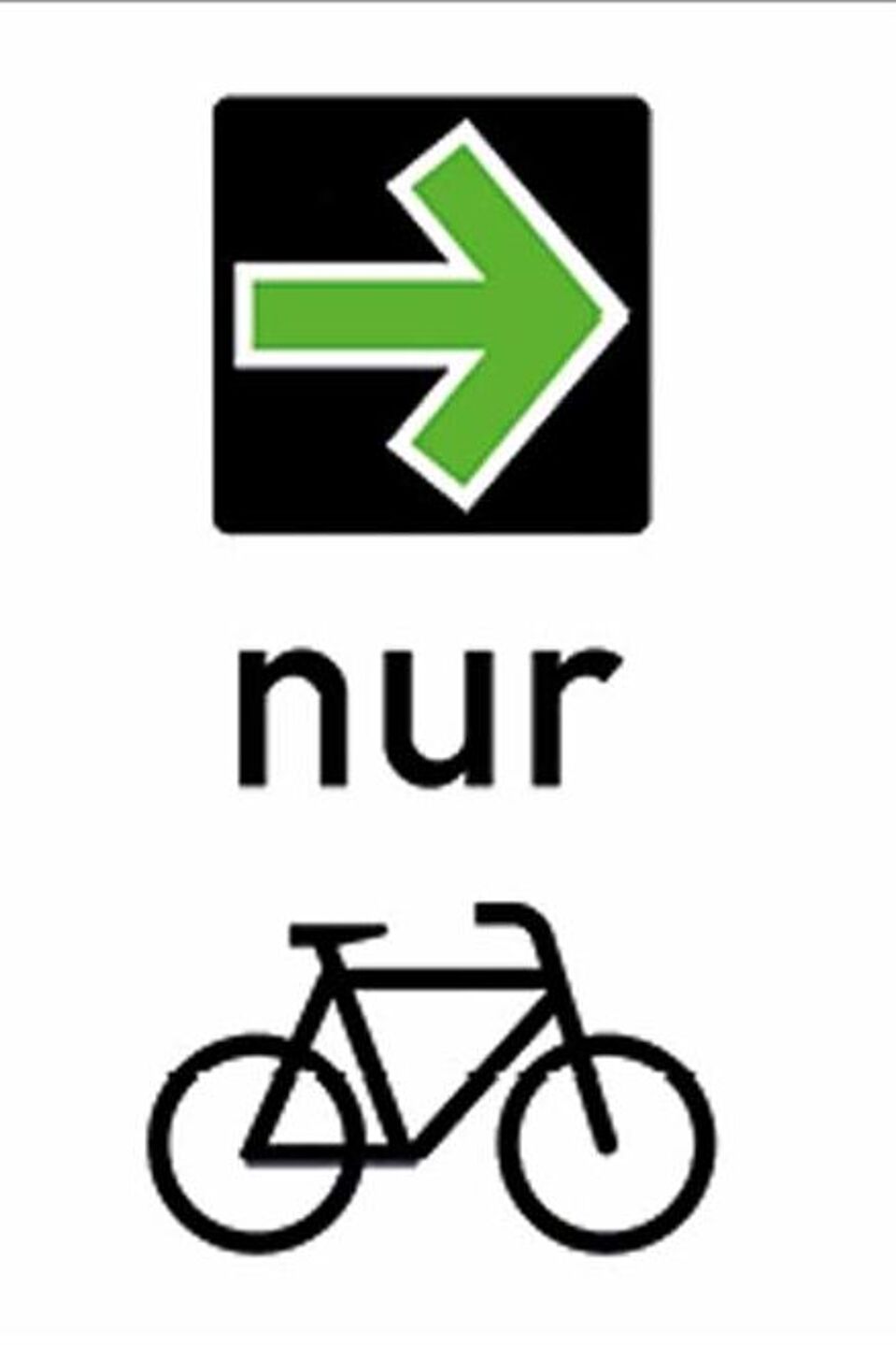 Grüner Pfeil Grüner Pfeil für Radfahrende