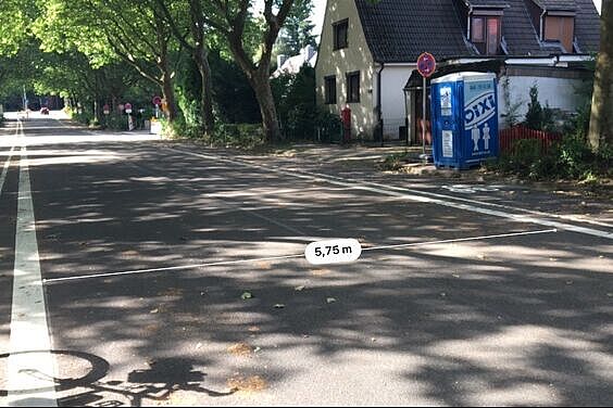 neue kernfahrbahn rund 5,75 m breit