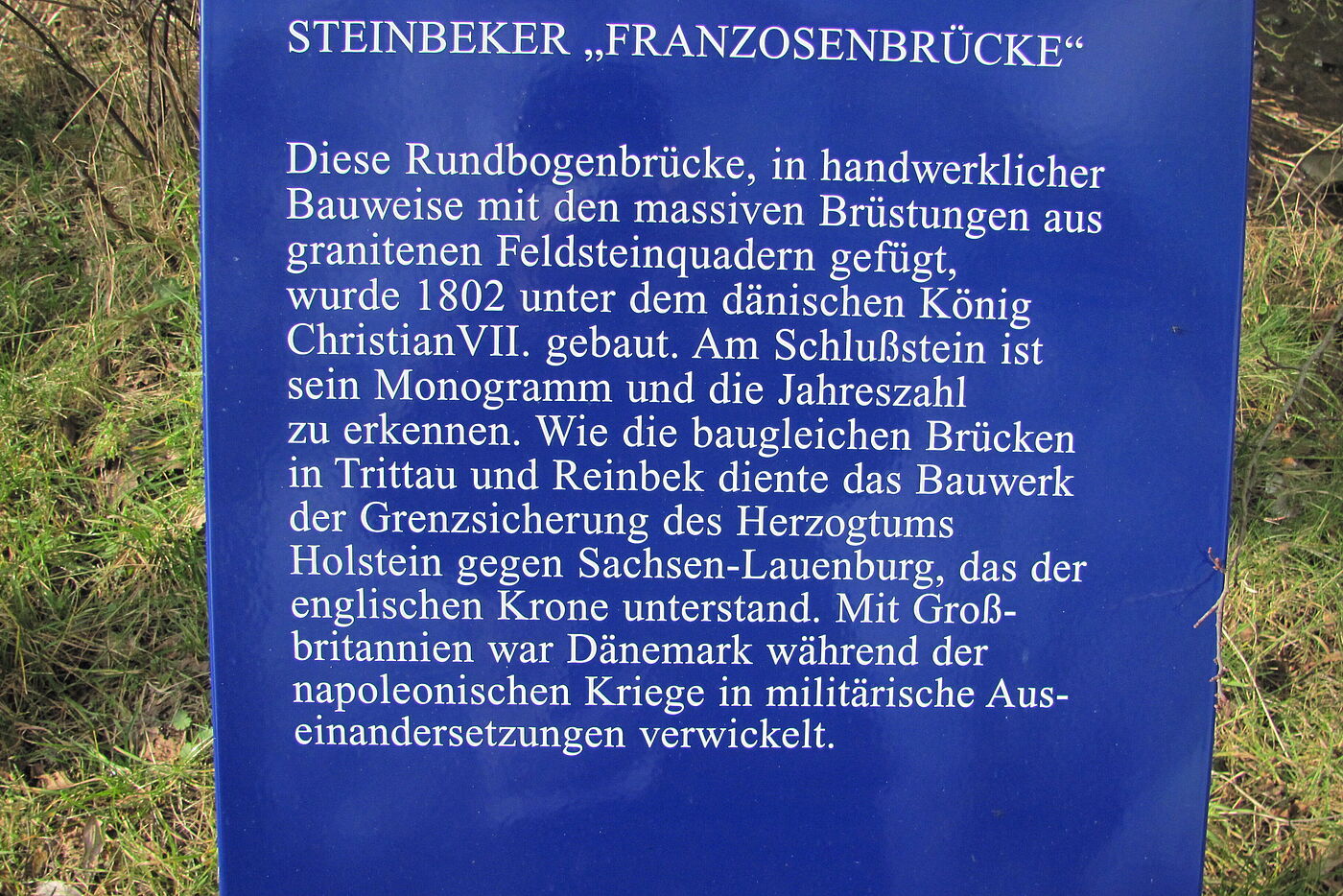 Steinbeker "Franzosenbrücke" von 1802