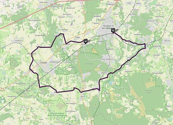 Von Sprötze durch die Nordheide