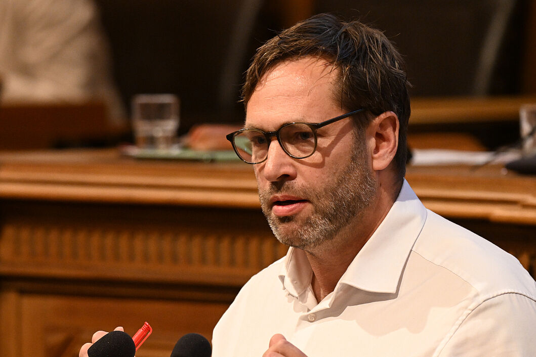 Michael Weinreich in der Hamburger Bürgerschaft