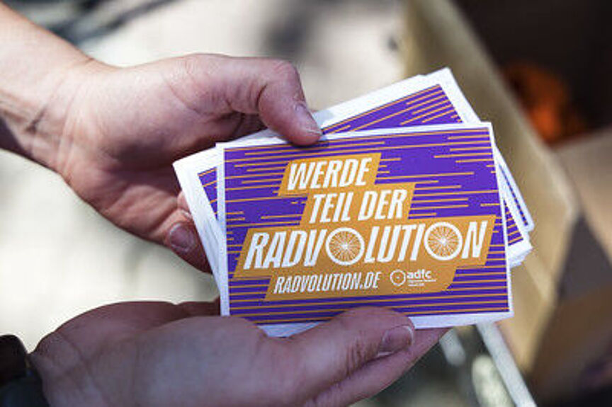 RADvolution_Aufkleber Aufkleber mit RADvolutions-Logo