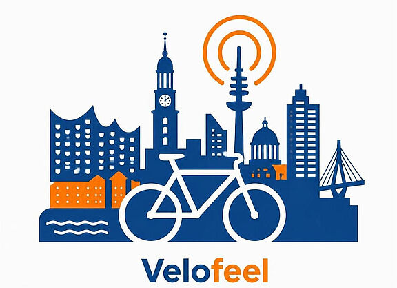 Das Logo der ADFC Radiosendung Velofeel