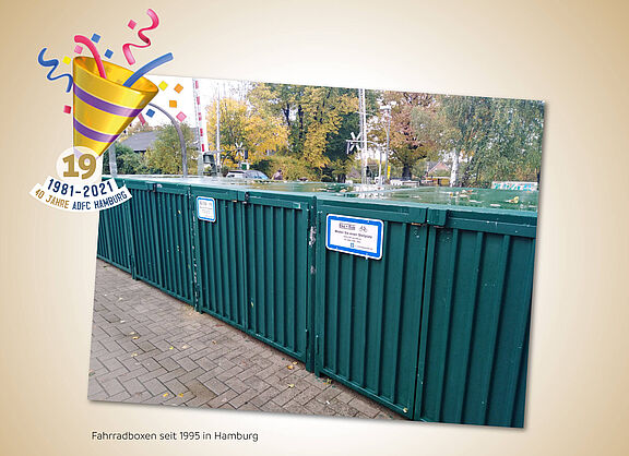 Fahrradboxen, seit 1995 in Hamburg