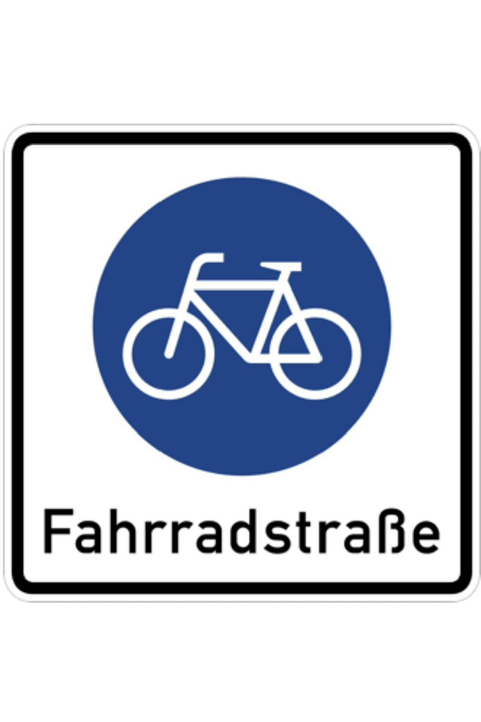 Verkehrszeichen Fahrradstraße Verkehrszeichen Fahrradstraße