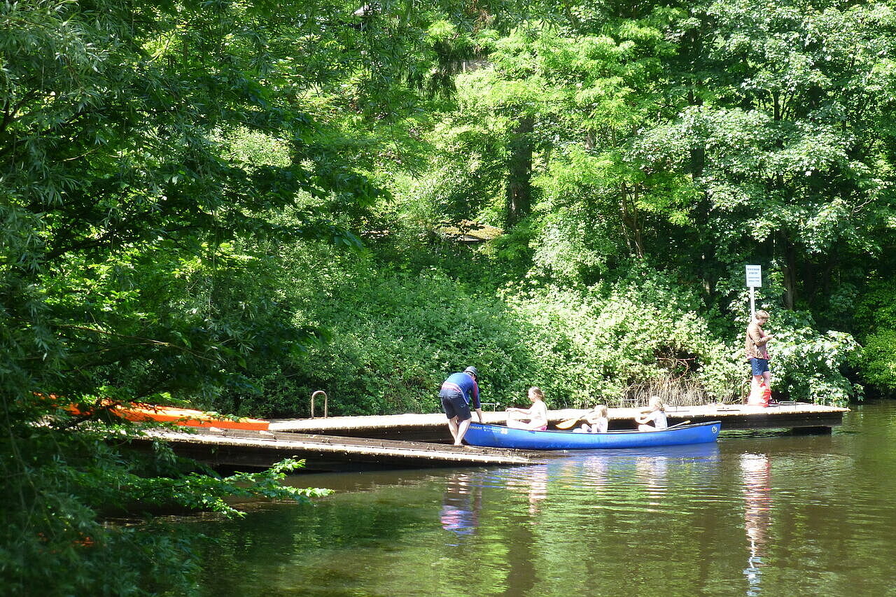 Bootssteg am Alsterlauf