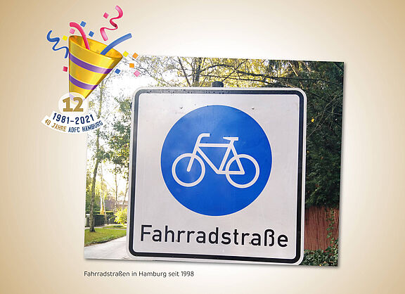 Fahrradstraßen in Hamburg seit 1998