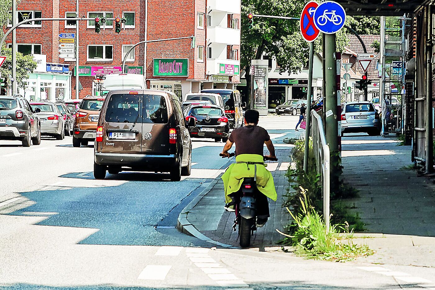 Handtuch-Radweg