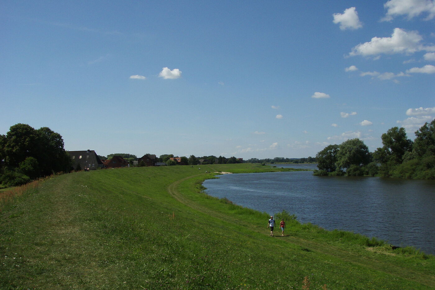 Blick elbabwärts