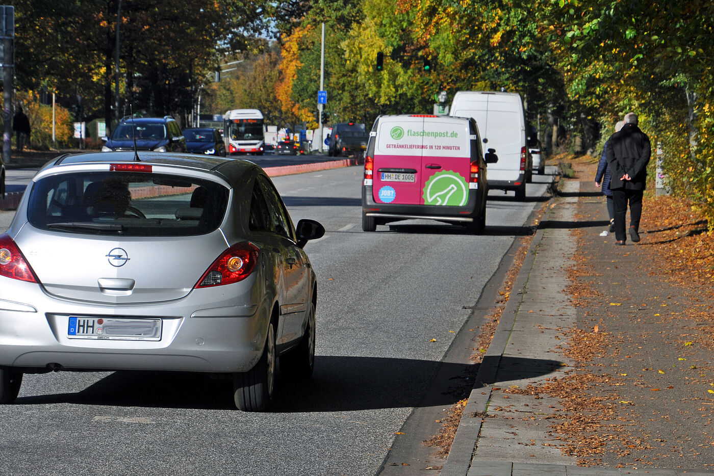 Fußgänger auf Radweg