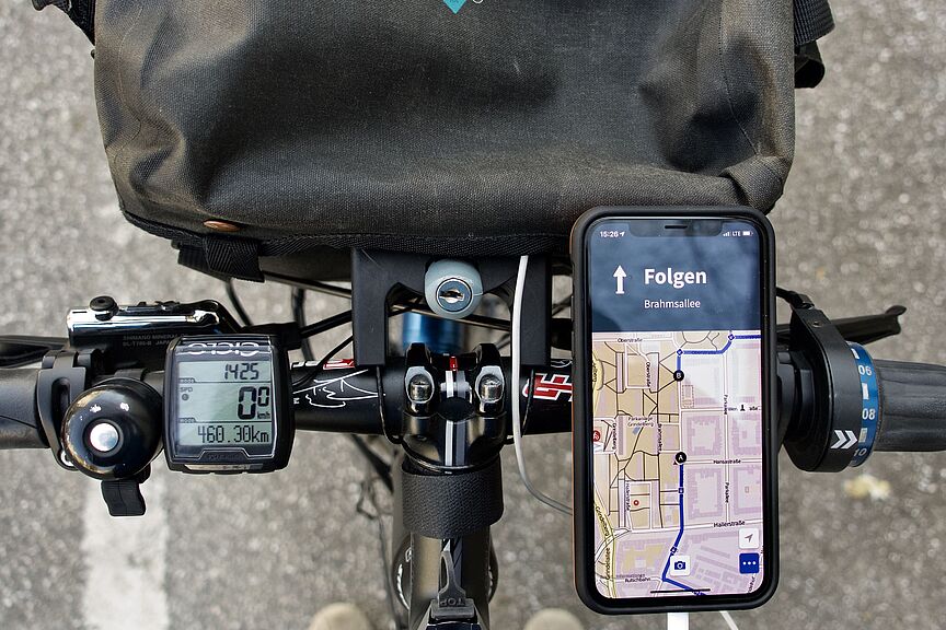 iPhoneX am Lenker iPhoneX am Lenker