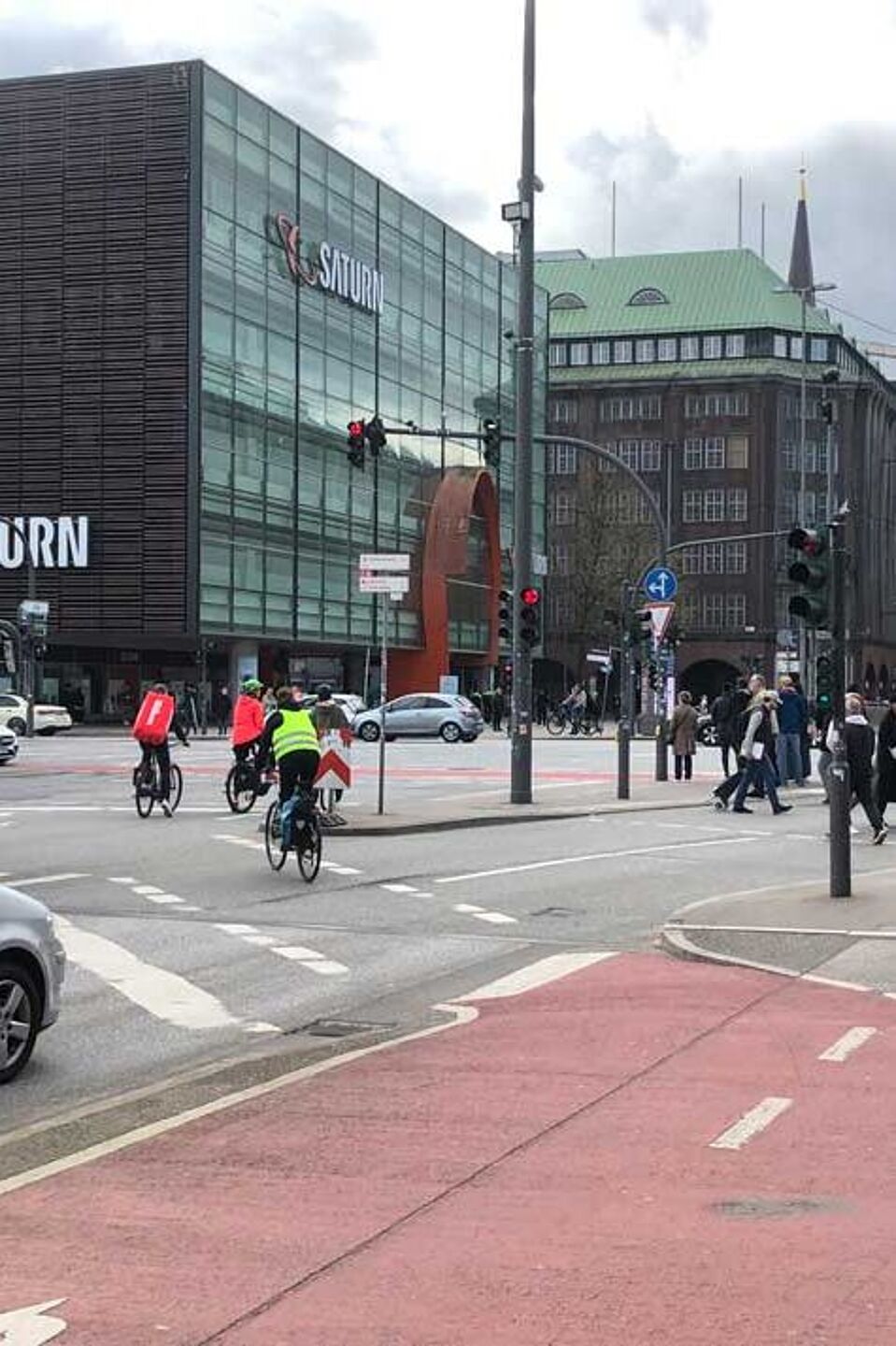 Mönckebergstraße Kreuzung Steintorbrücke zur Mönckebergstraße