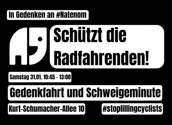 Aufruf zur Natenom Gedenkfahrt am 31. Januar 2026