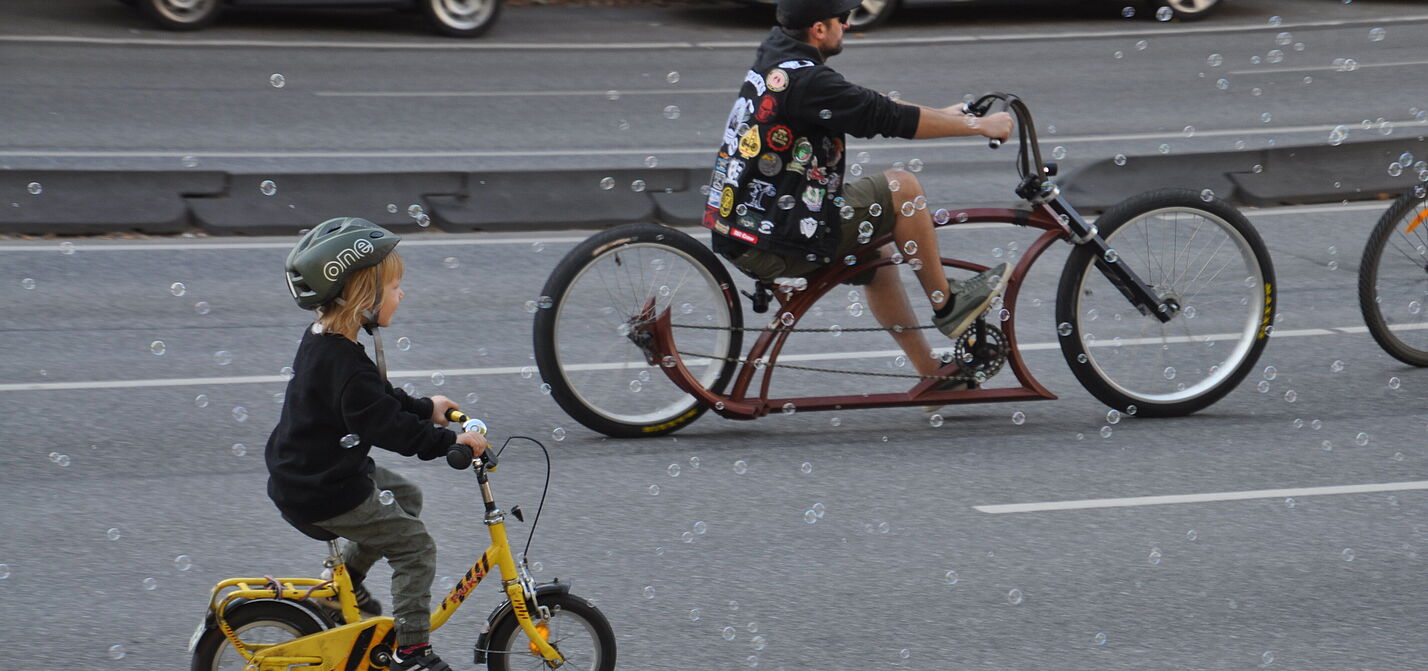 Kidical Mass Fahrraddemo für Kinder