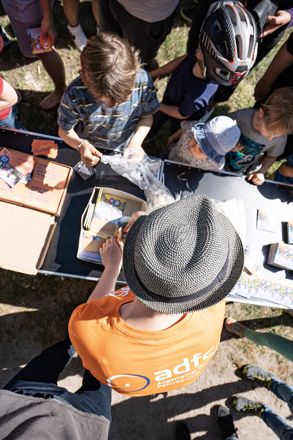 Aktiv im ADFC ADFC-Aktive am Infostand