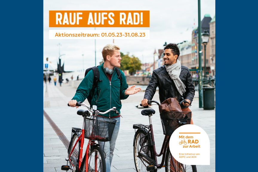 MdRzA_Rauf aufs Rad Aufruf zur Aktion Mit dem Rad zur Arbeit