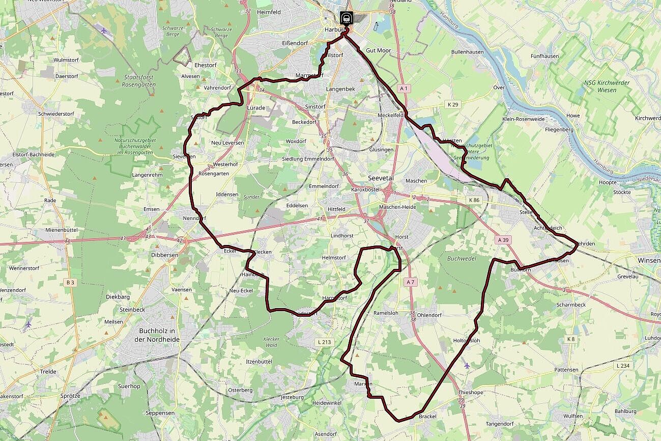 Stadt-Land-Fluss-Berg und Seen