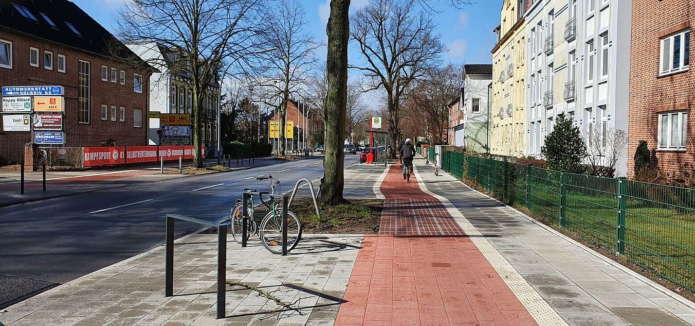 neuer Radweg an der Kurt-A.-Körber-Chaussee