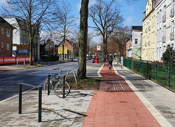 neuer Radweg an der Kurt-A.-Körber-Chaussee