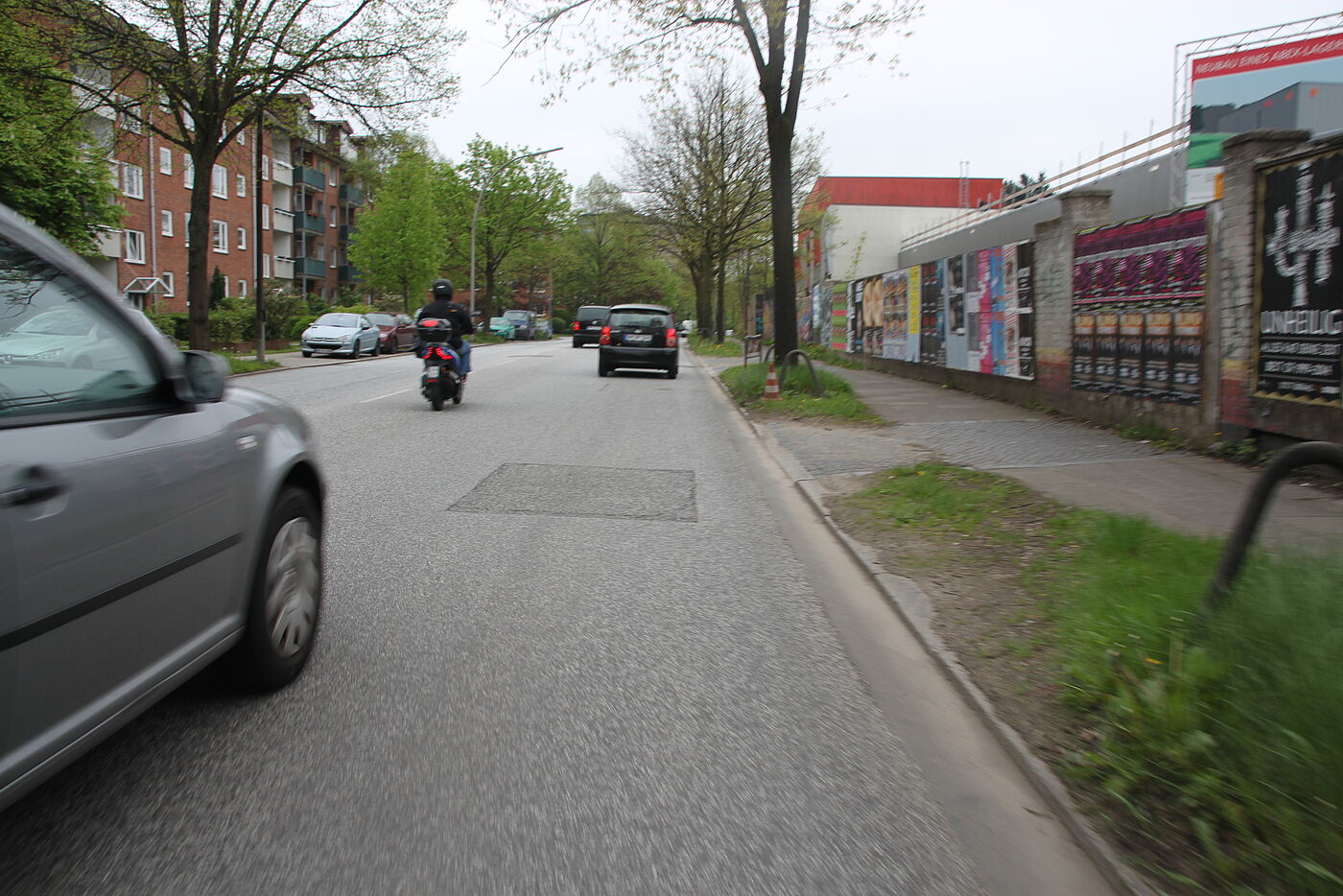 Platz für breite Radfahrstreifen ist vorhanden