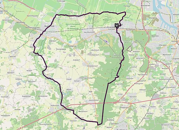 Durch Marsch und Geest in die Harburger Berge