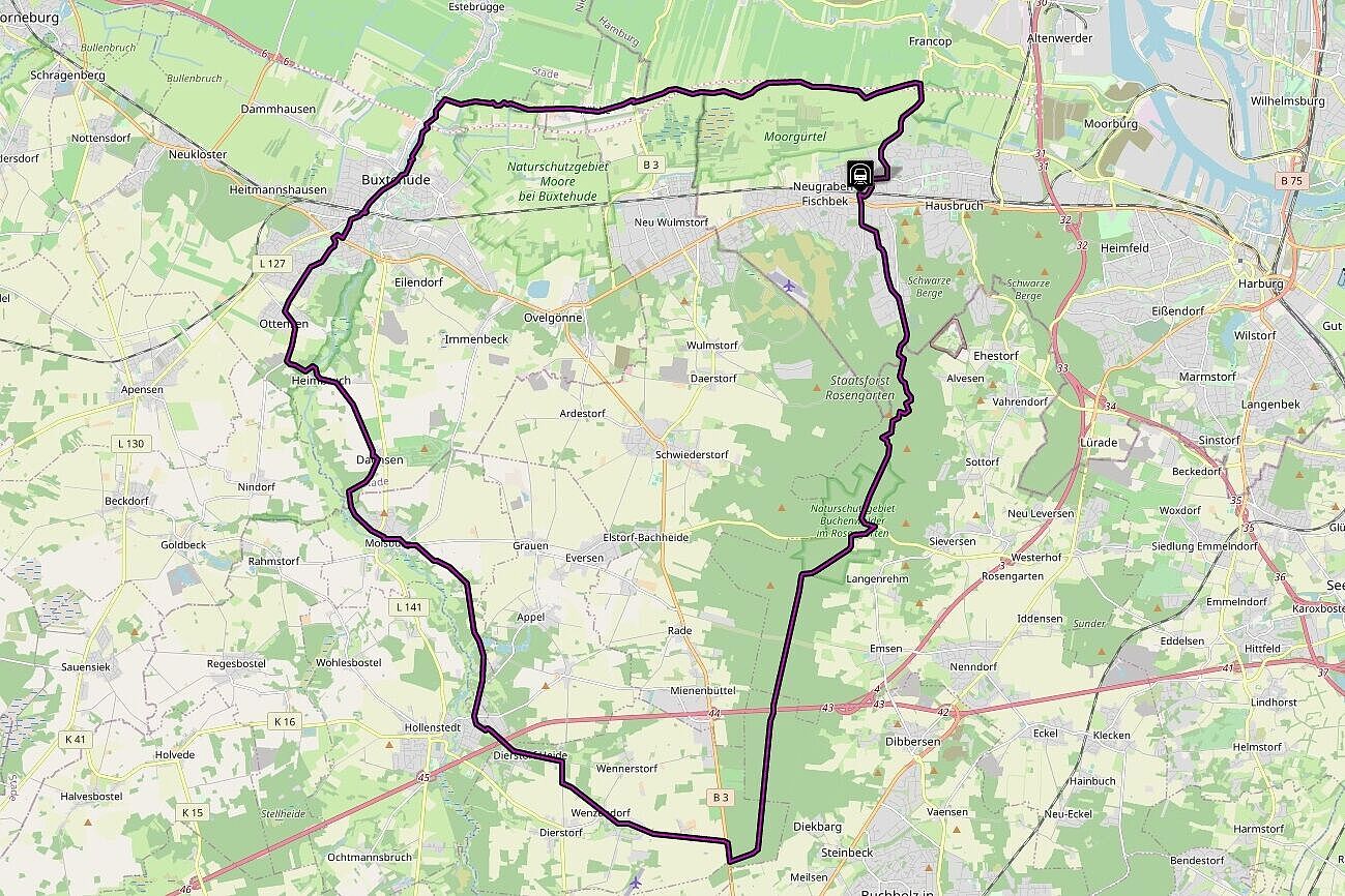Durch Marsch und Geest in die Harburger Berge