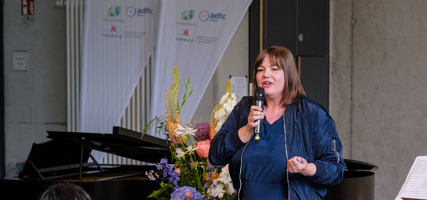Katharina Fegebank sprach die Eröffnungsworte zum STADTRADELN 2026