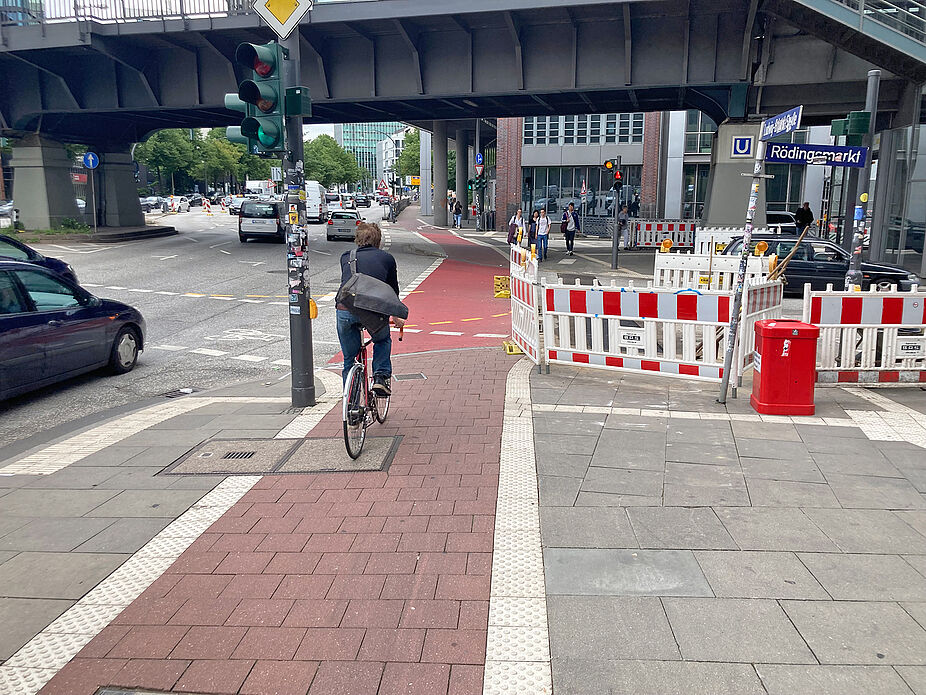 Straßenzug ehem. Ost-West-Straße: Kreuzung Rödingsmarkt Straßenzug ehem. Ost-West-Str. Kreuzung Rödingsmarkt