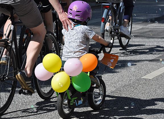 Familien-Fahrraddemo Kidical Mass