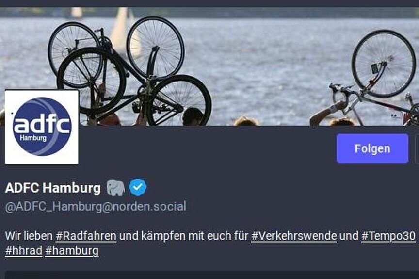 ADFC_auf_Mastodon Screenshot Mastodon