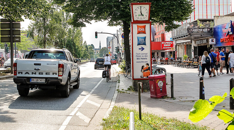 Reeperbahn Kein Radweg auf der Reeperbahn