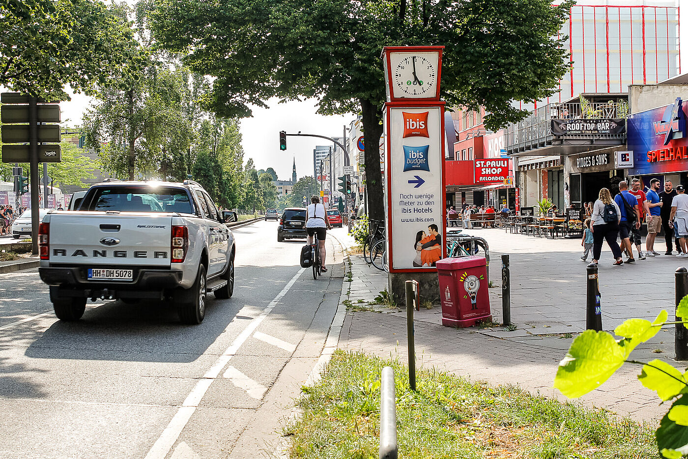 Kein Radweg auf der Reeperbahn