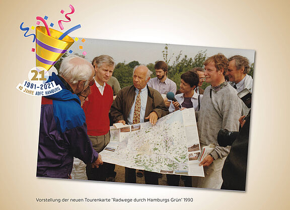 Vorstellung der neuen Tourenkarte, 1990