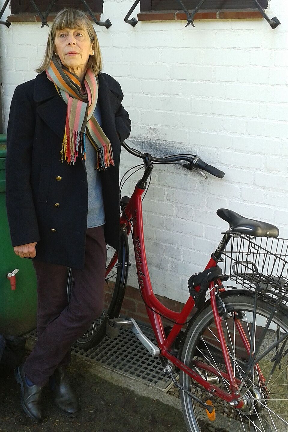 Susanne mit ihrem Rad Susanne mit ihrem Rad