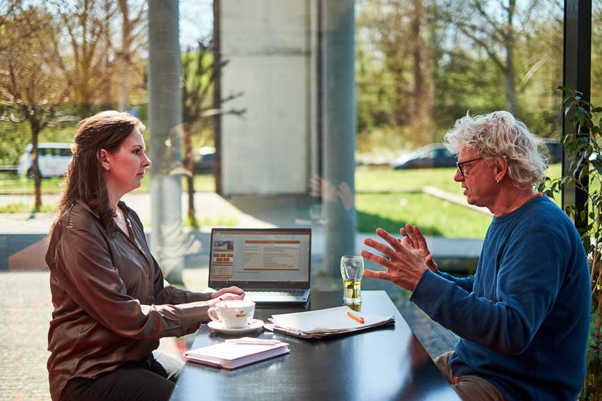 Sandra Noack im Gespräch mit Leo Strohm